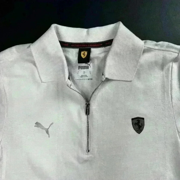 💰HUGE CLEARANCE SALE 💰 NWT Puma Scuderia Ferrari Mens Polo Jacquard Size Small - Picture 3 of 6